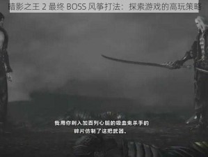 暗影之王 2 最终 BOSS 风筝打法：探索游戏的高玩策略