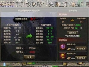 烈焰龙城新手升级攻略：快速上手与提升等级的秘诀