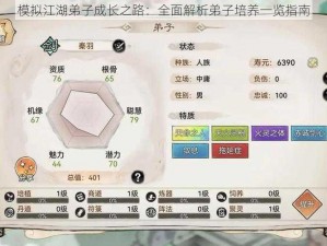 模拟江湖弟子成长之路：全面解析弟子培养一览指南