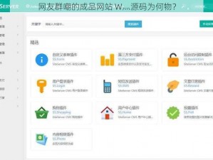 网友群嘲的成品网站 W灬源码为何物？
