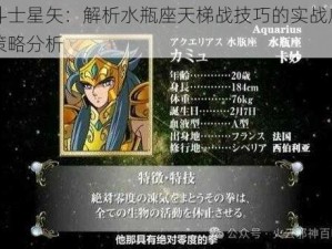 圣斗士星矢：解析水瓶座天梯战技巧的实战应用与策略分析