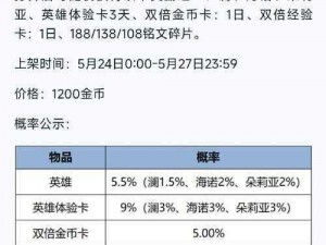 王者荣耀英雄秘宝礼包获取攻略：揭秘礼包内容与获取途径全解析