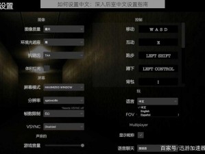 如何设置中文：深入后室中文设置指南