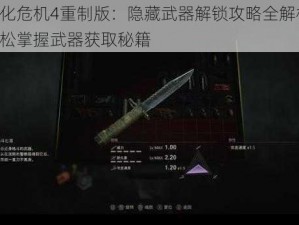 生化危机4重制版：隐藏武器解锁攻略全解析，轻松掌握武器获取秘籍