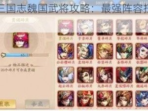 《少年三国志魏国武将攻略：最强阵容扫荡前后排》