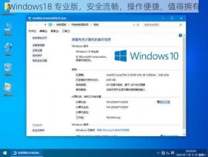 Windows18 专业版，安全流畅，操作便捷，值得拥有