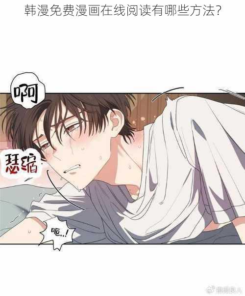 韩漫免费漫画在线阅读有哪些方法？