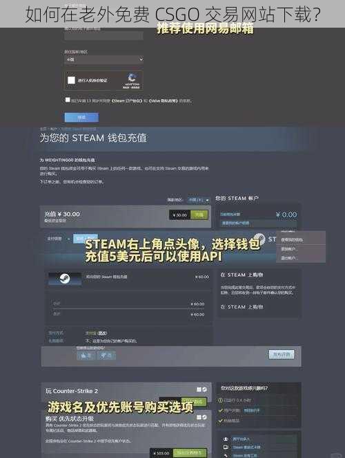 如何在老外免费 CSGO 交易网站下载？