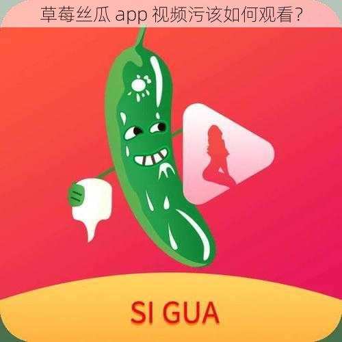 草莓丝瓜 app 视频污该如何观看？