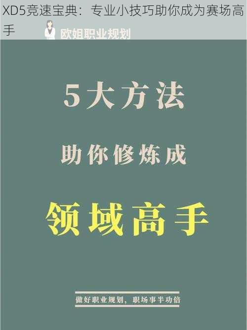 XD5竞速宝典：专业小技巧助你成为赛场高手