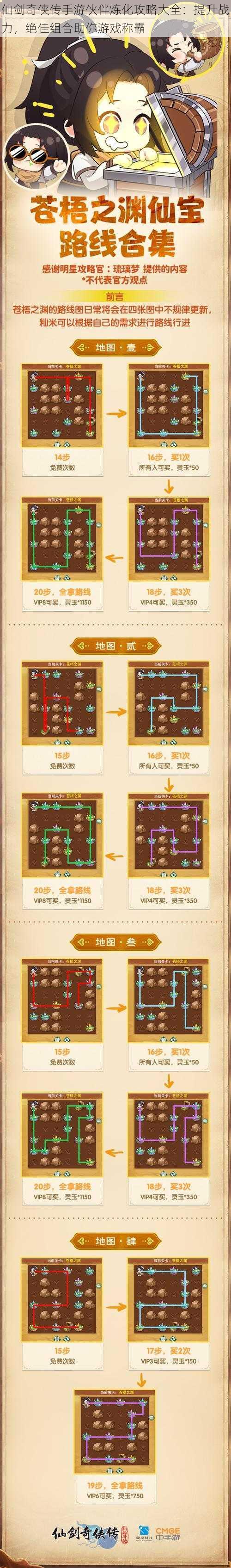 仙剑奇侠传手游伙伴炼化攻略大全：提升战力，绝佳组合助你游戏称霸