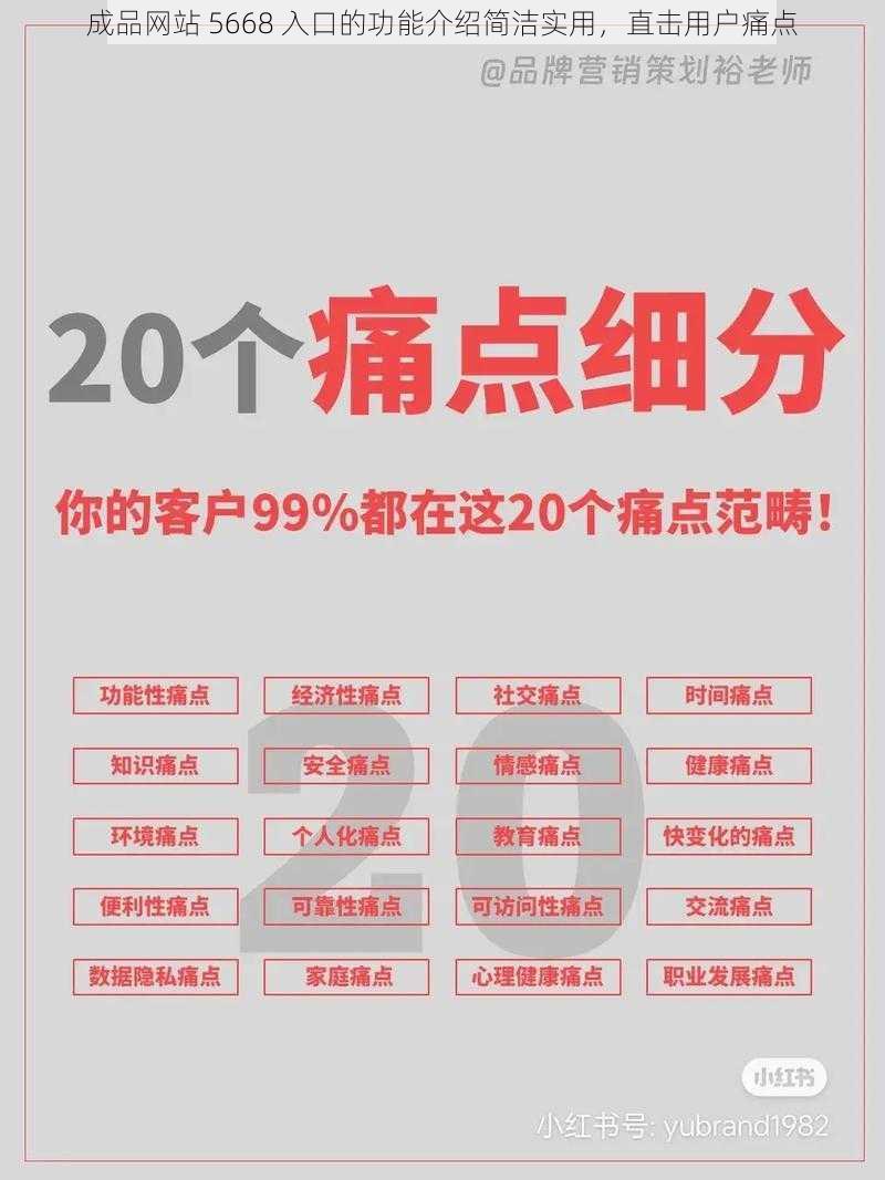 成品网站 5668 入口的功能介绍简洁实用，直击用户痛点