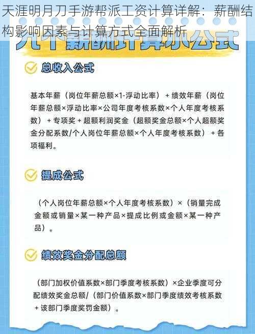 天涯明月刀手游帮派工资计算详解：薪酬结构影响因素与计算方式全面解析