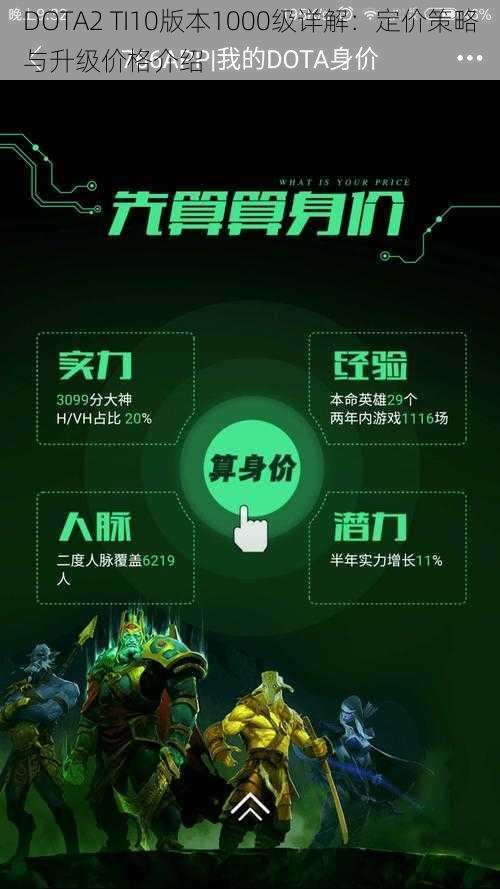 DOTA2 TI10版本1000级详解：定价策略与升级价格介绍