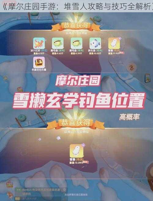 《摩尔庄园手游：堆雪人攻略与技巧全解析》