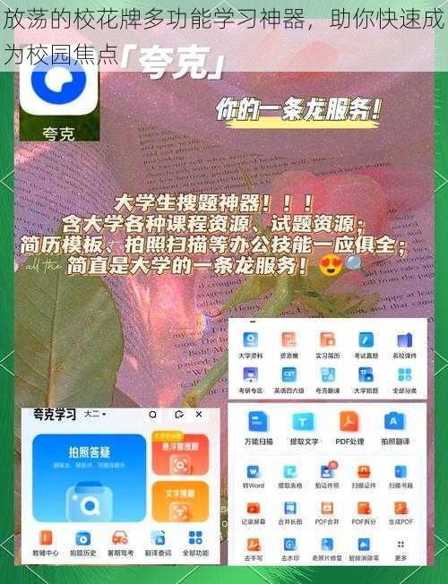 放荡的校花牌多功能学习神器，助你快速成为校园焦点