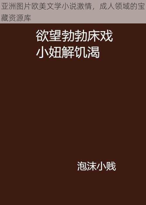 亚洲图片欧美文学小说激情，成人领域的宝藏资源库