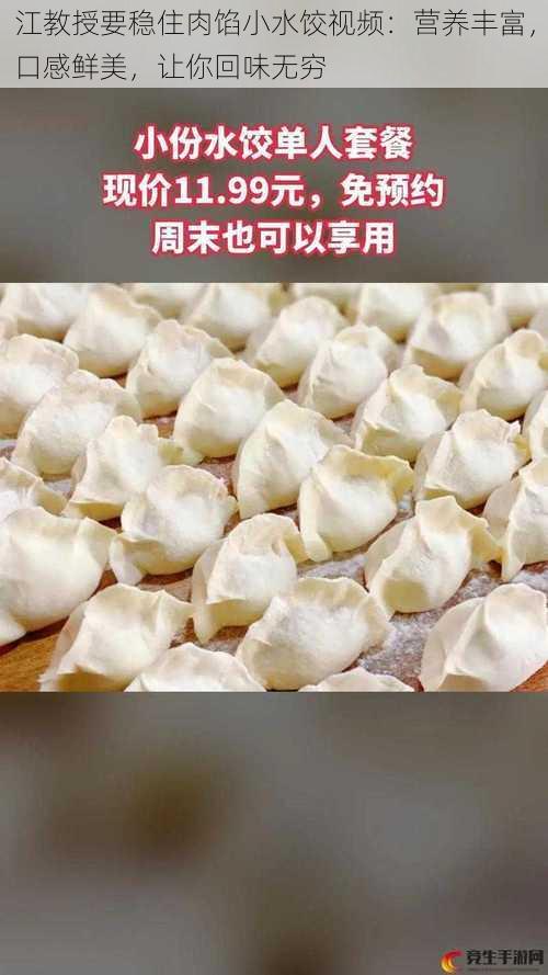 江教授要稳住肉馅小水饺视频：营养丰富，口感鲜美，让你回味无穷