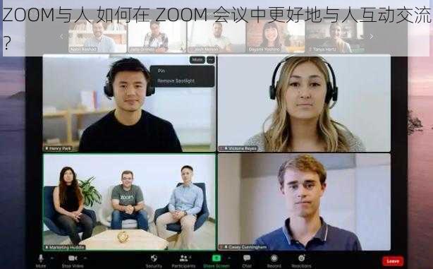 ZOOM与人 如何在 ZOOM 会议中更好地与人互动交流？