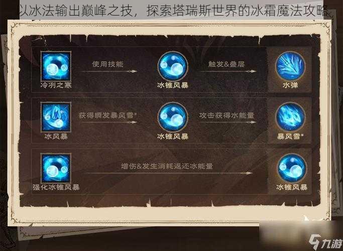 以冰法输出巅峰之技，探索塔瑞斯世界的冰霜魔法攻略