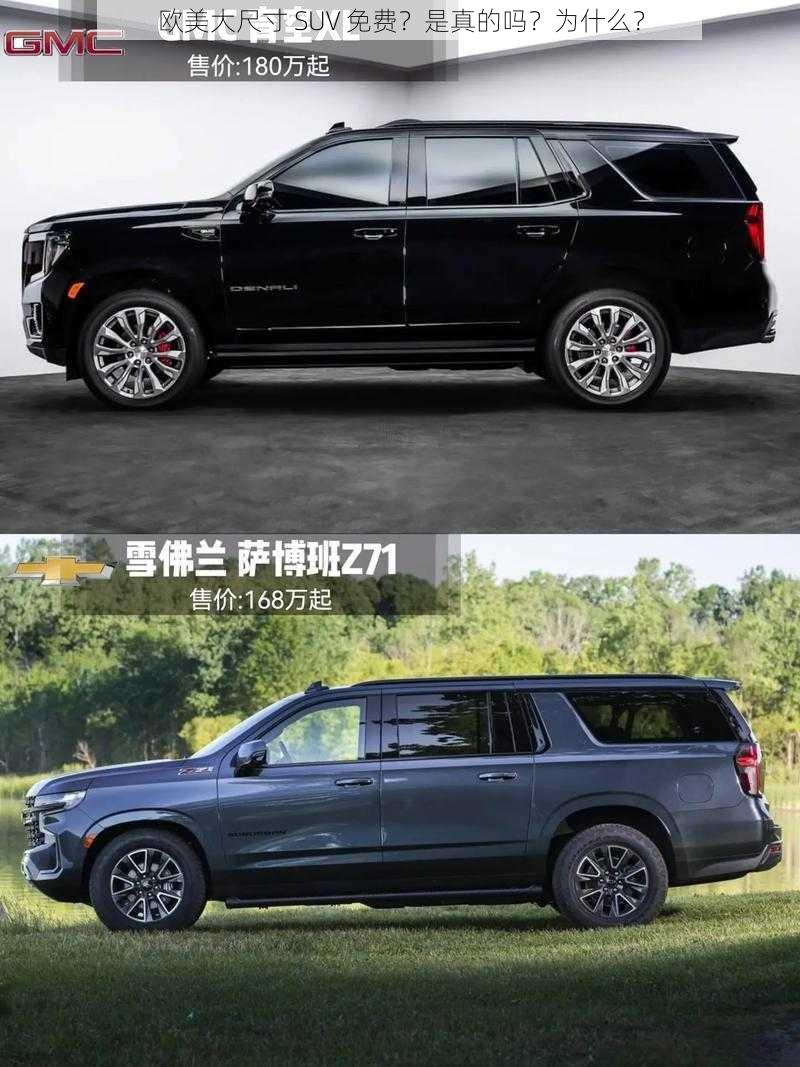 欧美大尺寸 SUV 免费？是真的吗？为什么？