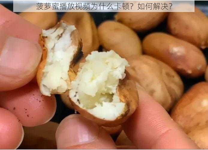 菠萝蜜播放视频为什么卡顿？如何解决？