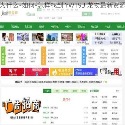 为什么-如何-怎样找到 YW193 龙物最新资源？