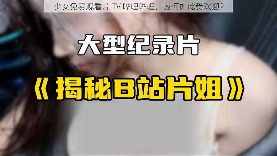 少女免费观看片 TV 哔哩哔哩，为何如此受欢迎？