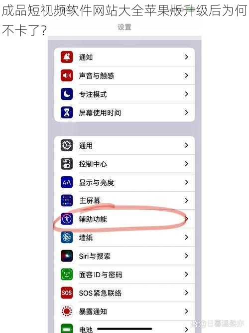 成品短视频软件网站大全苹果版升级后为何不卡了？