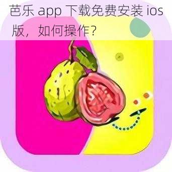 芭乐 app 下载免费安装 ios 版，如何操作？