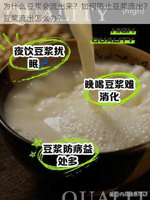 为什么豆浆会流出来？如何防止豆浆流出？豆浆流出怎么办？