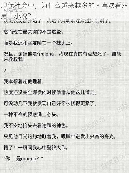 现代社会中，为什么越来越多的人喜欢看双男主小说？