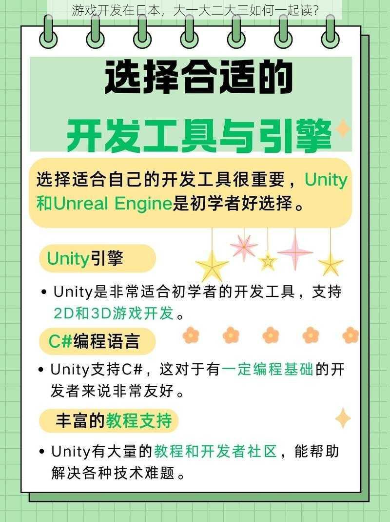 游戏开发在日本，大一大二大三如何一起读？