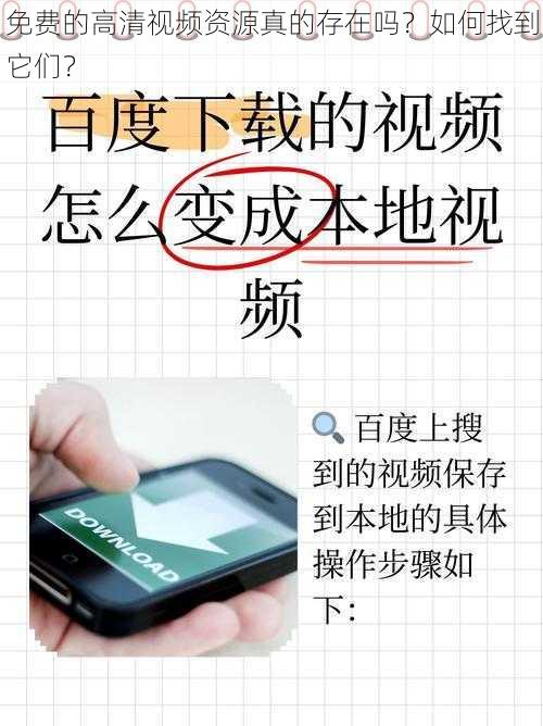免费的高清视频资源真的存在吗？如何找到它们？