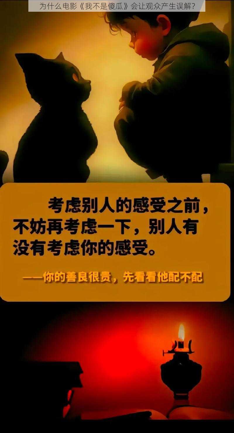 为什么电影《我不是傻瓜》会让观众产生误解？