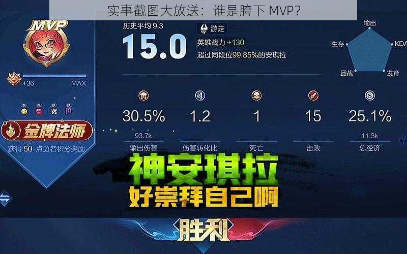 实事截图大放送：谁是胯下 MVP？